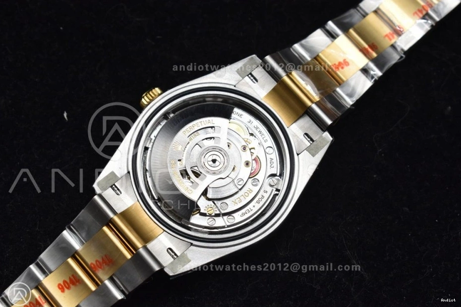 1:1 Oyster YG Bracelet Edition Best Clean SS Black Stick on 126333 41 VR3235 Steel Dial DateJust 904L 0512